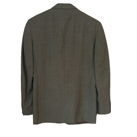 🌿Nino Cerruti  40R black and cream/tan checkered wool suit🌿 - Picture 7 of 17